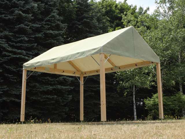木製テント